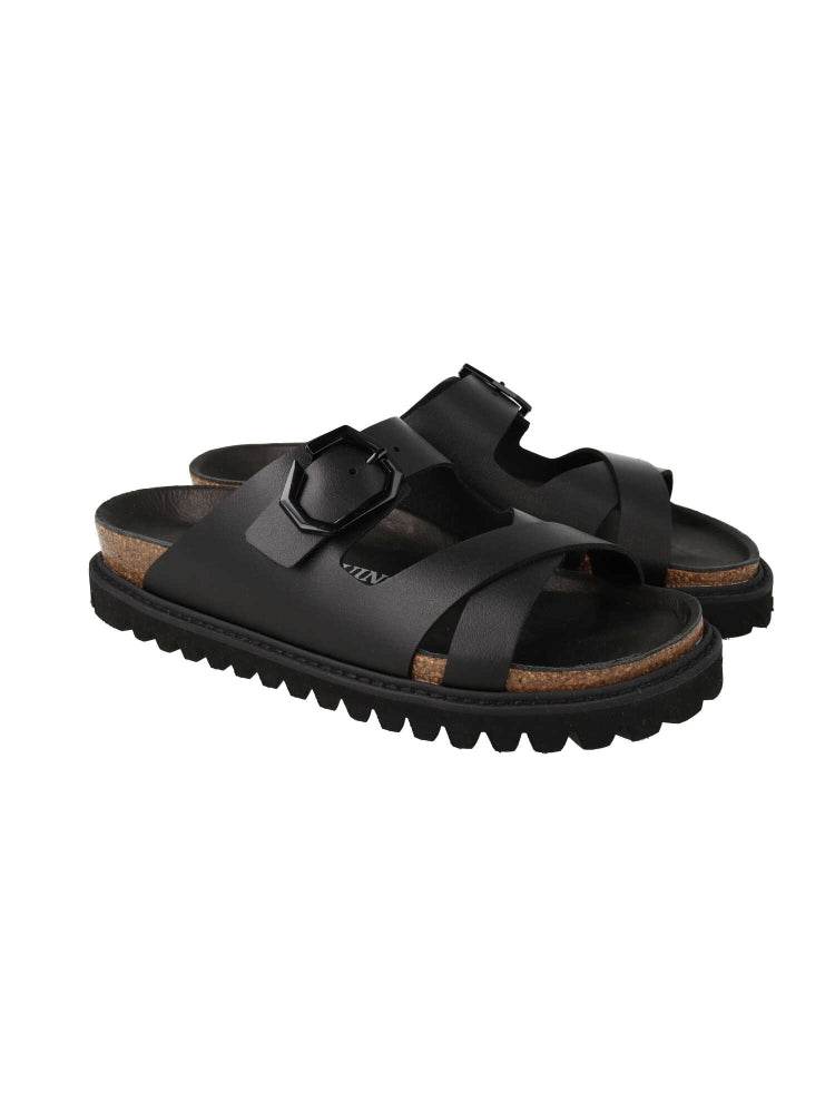 GEORGINA LEATHER BLACK