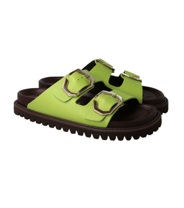 GALIA EMBOSSED LEATHER LIME