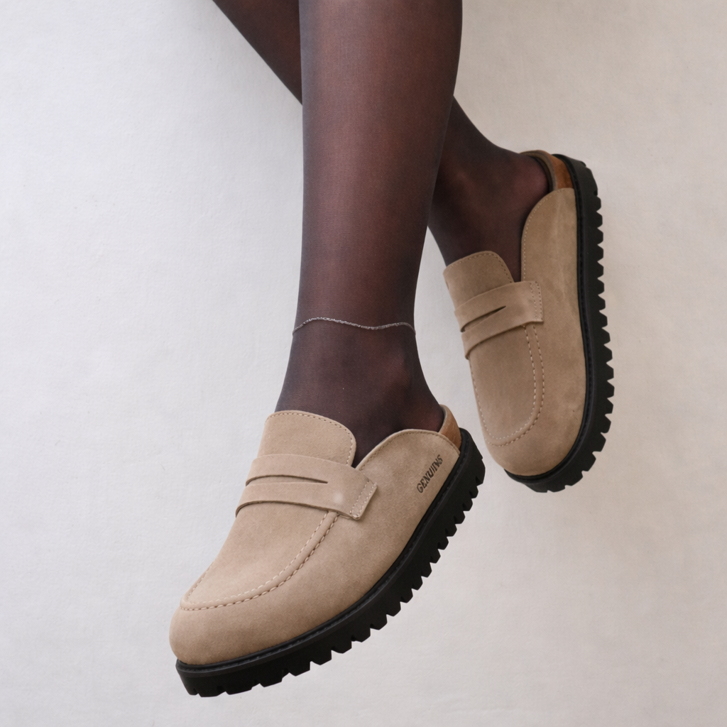 LOIS NUBUCK TAUPE