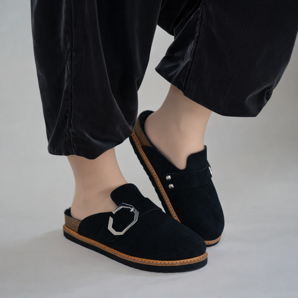 GRISEL SHEEPSKIN VELOUR NOIR