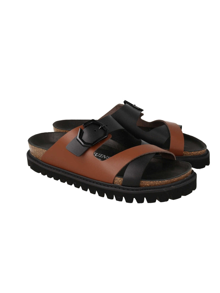 GEORGINA LEATHER TWIN BLACK