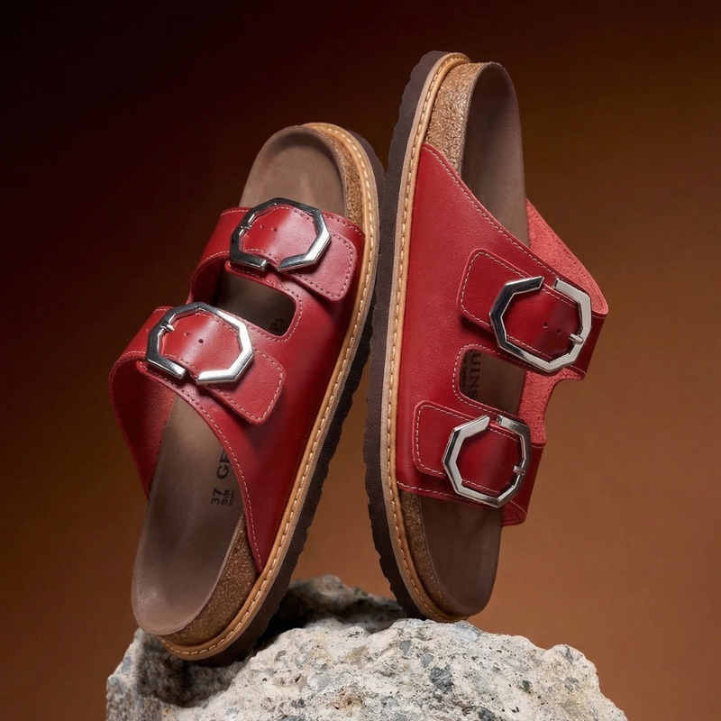 GALIA LEATHER DRESS BURGUNDY