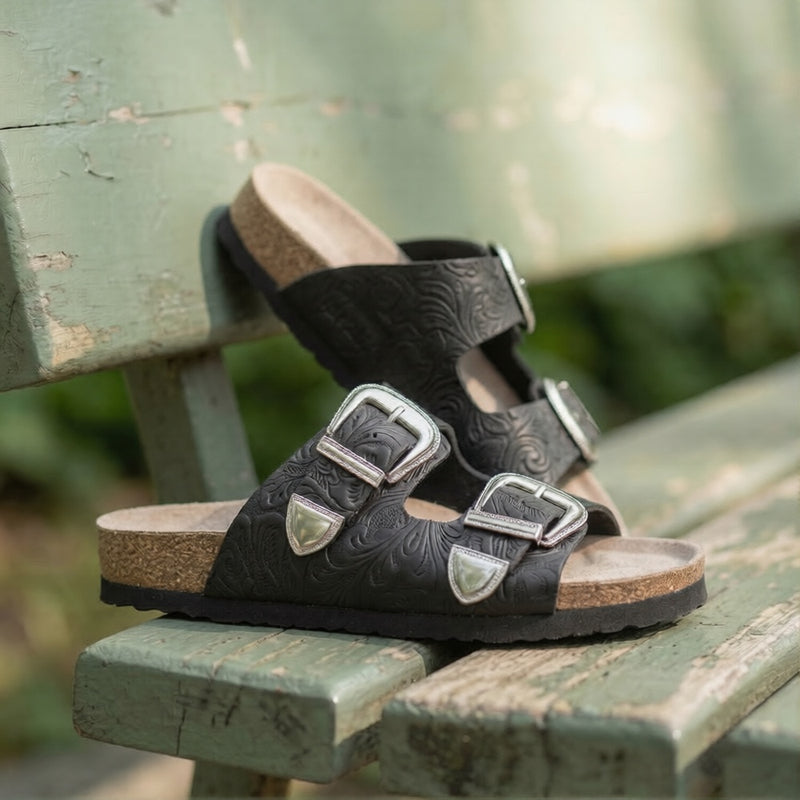 FALCONE OILED LEATHER BLACK