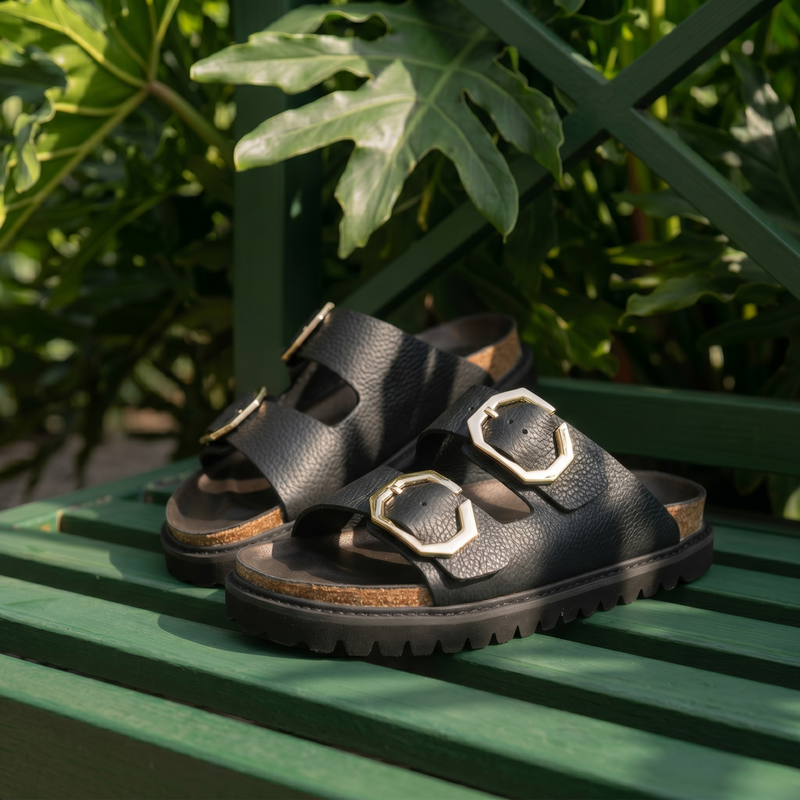 GALIA EMBOSSED LEATHER DARK