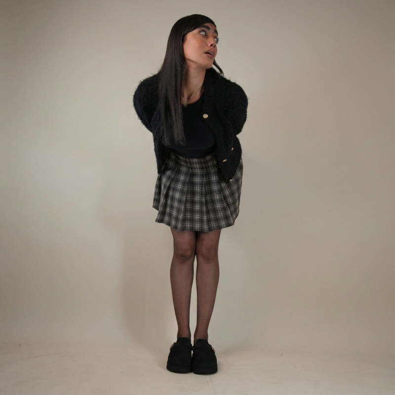 INDIANA VELOUR WOOL BLACK